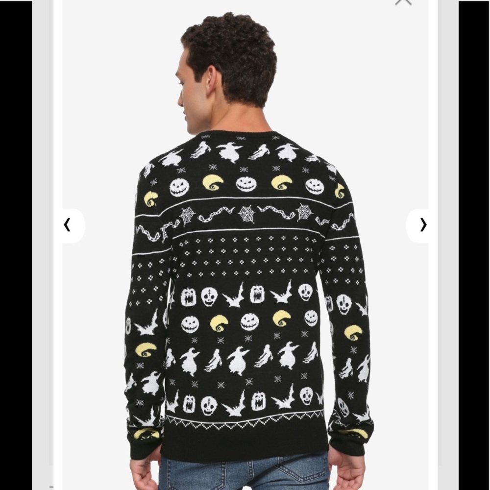 TEMPORARILY UNAVAILABLE. DISNEY HOT TOPIC NBC Jack Fair Isle SWEATER! - Picture 3 of 8